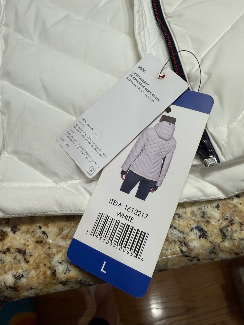 NWT Women’s Tommy Hilfiger Hooded Zip Front Packable Jacket size Large - Picture 8 of 9